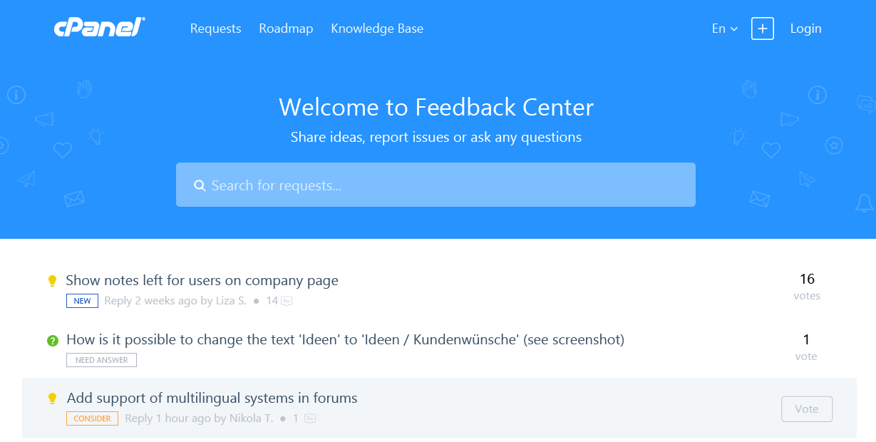 UserVoice Alternative